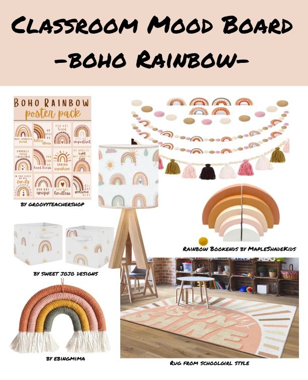 classroom design mood board