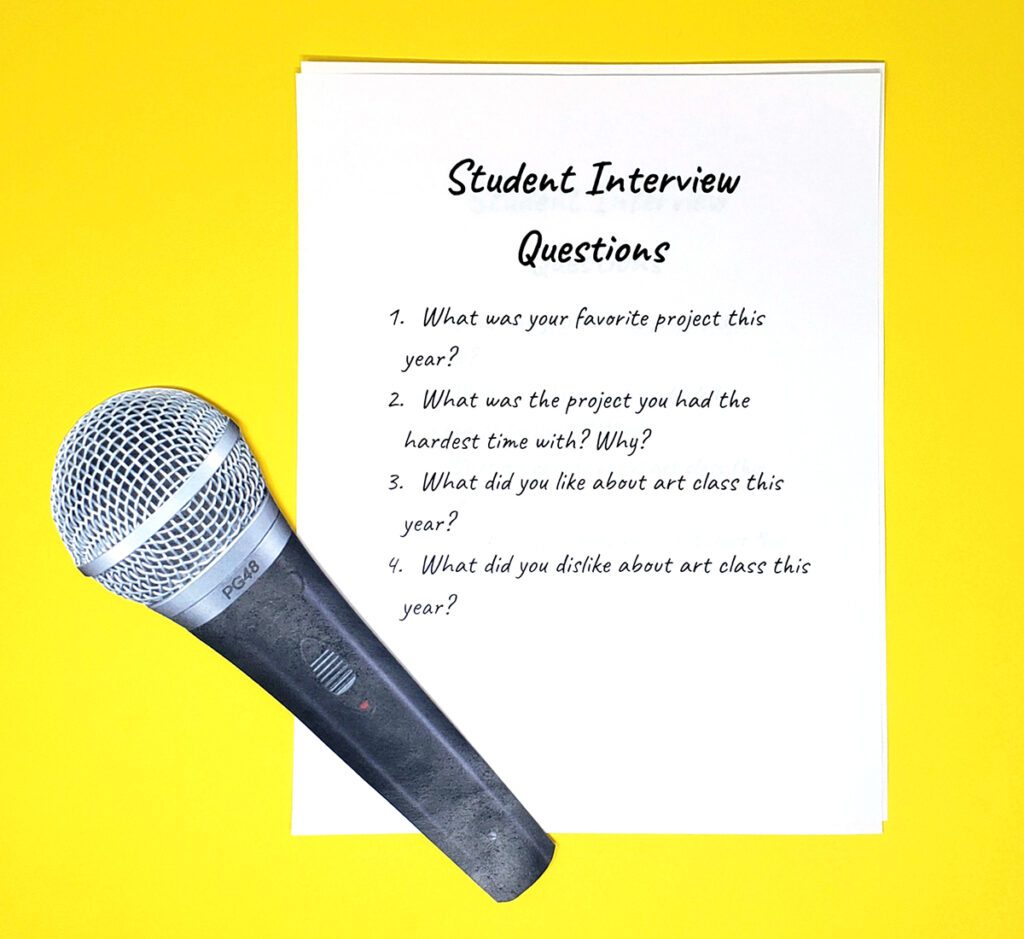 student interview questions and microphone
